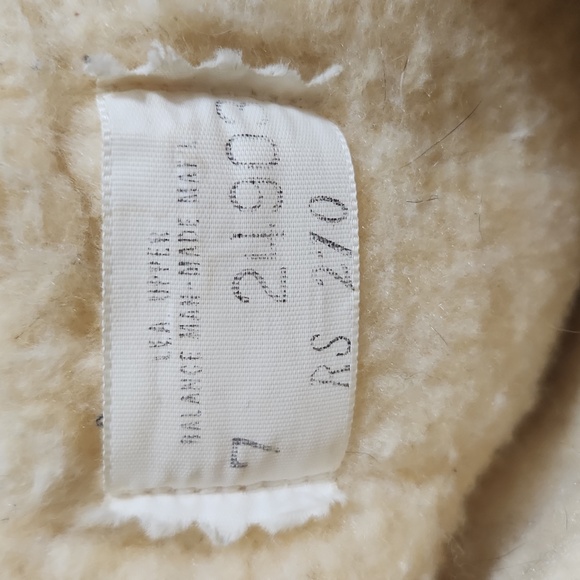 Vintage Lace Up Wedge Faux Fur Moccassins - Picture 6 of 7